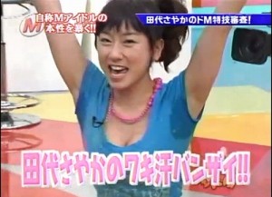 田代さやかのワキ汗バンザイ！